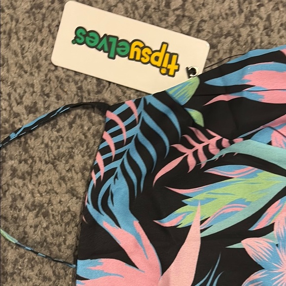 Tropical Floral Two-Piece Set - Picture 2 of 3